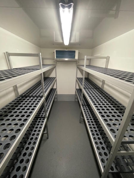 Fridge trailer with high quality food safe shelving